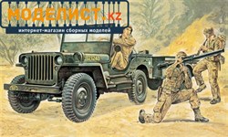 Автомобиль  Willys MB Jeep with Trailer (1:35)