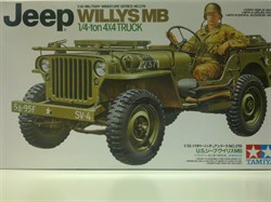 Американский 1/4-тонный джип 4х4  WILLYS MB (2 варианта сборки) и 1 фигурой водителя