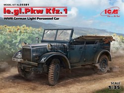 le.gl.Einheits-Pkw Kfz.1, WWII German Light Personnel Car (100% new molds)