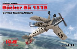 Bücker Bü 131B, Германский учебный самолет 32031 ICM - фото 24006