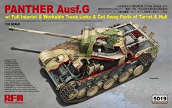 Panther Ausf.G с полным интерьером и вырезанными деталями и работоспособными гусеницами