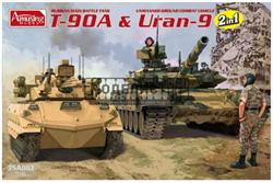 Russian Main Battle Tank T-90A &amp; Uran-9