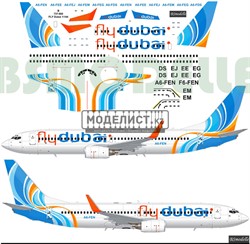 Декаль Боинг-737-800