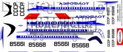 Декаль Туполев Ту-154