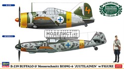 B-239 Buffalo &amp; Messerschmitt Bf109G-6 `FAF`