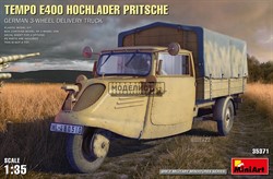 TEMPO E400 HOCHLADER PRITSCHE. GERMAN 3-WHEEL DELIVERY TRUCK