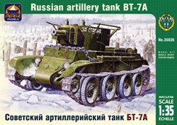 Советский артиллерийский лёгкий танк БТ-7А с 76,2-мм пушкой КТ-28