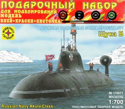 Подводная лодка  проекта 971 "Щука-Б" (1:700)