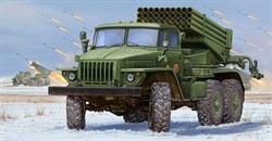 Реактивная установка  БМ-21 на шасси Урал-4320.