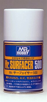 Краска-грунтовка в баллончиках  Mr.SURFACER 500 100мл