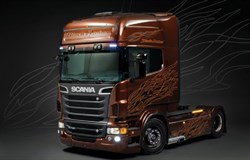 Автомобиль  SCANIA R730 Black Amber (1:24)