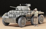 U.S. M8 LIGHT ARMORED CAR GREYHOUND Американский БТР 1943г. с деталями внутреннего интерьера и одной фигурой. - фото 23494