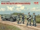 Horch 108 Typ 40 with German Infantry - фото 26251