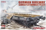 German Railway Schwerer Plattformwagen Type SSys 1+1 (2 kits on the box) - фото 34257