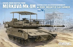 Merkava Mk.4M w/roof-mounted slat armor TS 056