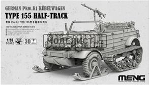 German Pkw.K1 Kübelwagen Type 155 Half-Track VS-018