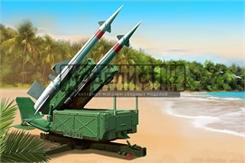 Soviet 5P71 Launcher with 5V27 Missile Pechora (SA3B Goa) Rounds Loaded 02353