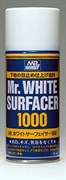 Краска-грунтовка в баллончиках  Mr.WHITE SURFACER 1000 170мл - фото 8821