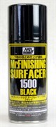 Краска-грунтовка в баллончиках  Mr.FINISHING SURFACER 1500 BLACK 170мл - фото 8825