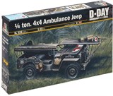 Автомобиль  1/4 TON. 4x4 AMBULANCE JEEP (1:35) - фото 9437