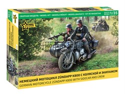 Немецкий мотоцикл Zündapp K800 с коляской и экипажем 3717 - фото 45105