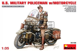 U.S. Military Policemen w/Motorcycle 35168